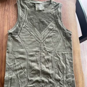 Athleta Green Tank Top V Neck